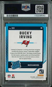 2024 Panini Donruss 301 Bucky Irving PSA 10