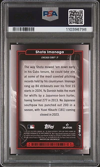 2024 Topps Chrome Cosmic Planetary Pursuit 7 Shota Imanaga Mercury PSA 10