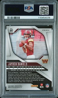2024 Panini Prizm 347 Jayden Daniels Red/white/blue Prizm PSA
