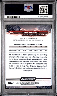 2023 Topps Composite 60 Tom Brady Gold Power Surge PSA 9