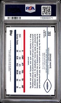 2024 Topps Chrome 203 Drake Maye X-fractor PSA 10