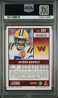 2024 Panini Score 302 Jayden Daniels PSA