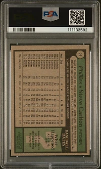 1979 Topps 25 Steve Carlton PSA 9