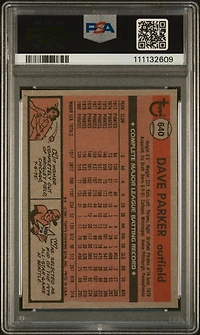 1981 Topps 640 Dave Parker PSA 9