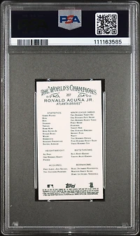 2018 Topps Allen & Ginter 207 Ronald Acuna Jr. Mini PSA 10