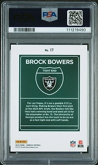 2024 Panini Donruss Downtown! 17 Brock Bowers PSA