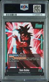 2025 Dragon Ball Super Card Game Fusion World New Adventure Fb05-049 Son Goku Alternate Art PSA 10