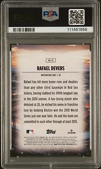 2025 Topps Home Field Advantage Ha18 Rafael Devers PSA 9