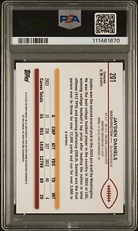 2024 Topps Chrome 201 Jayden Daniels Prism Refractor PSA 10