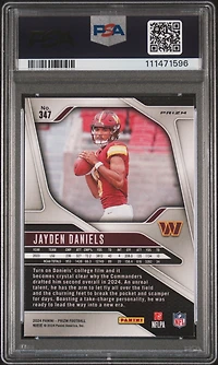 2024 Panini Prizm 347 Jayden Daniels Silver Prizm PSA