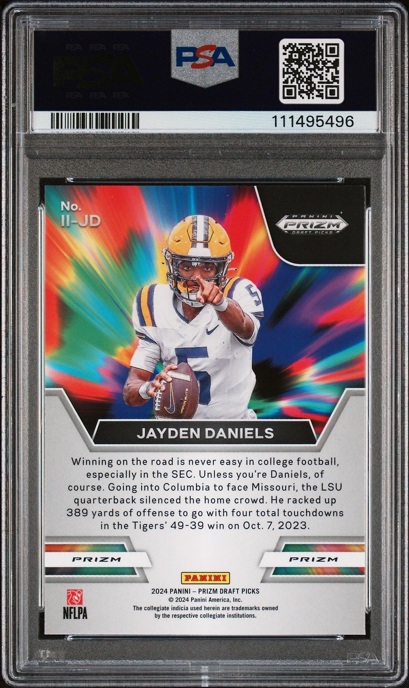 2024 Panini Prizm Draft Picks Instant Impact Iijd Jayden Daniels Green Prizm PSA 10