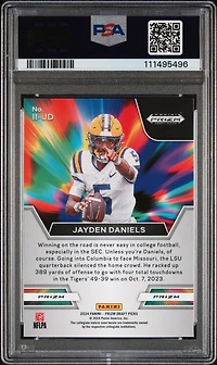 2024 Panini Prizm Draft Picks Instant Impact Iijd Jayden Daniels Green Prizm PSA 10