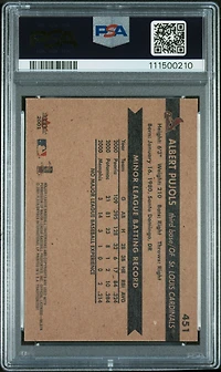 2001 Fleer 451 Albert Pujols PSA 9