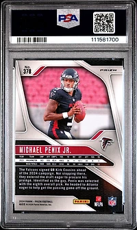 2024 Panini Prizm 378 Michael Penix Jr. Wave PSA