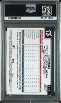 2025 Topps 181 James Wood Diamante Foil PSA 9