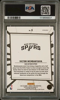 2023 Panini Donruss Optic My House 6 Victor Wembanyama PSA 10