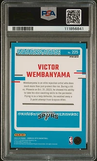 2023 Panini Donruss Optic 225 Victor Wembanyama Hyper PSA 9