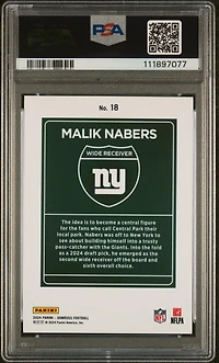2024 Panini Donruss Downtown! 18 Malik Nabers PSA 8