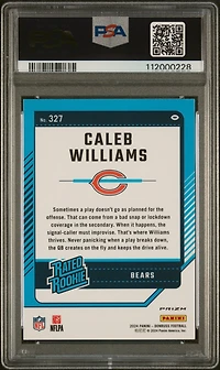 2024 Panini Donruss 327 Caleb Williams Optic Preview PSA