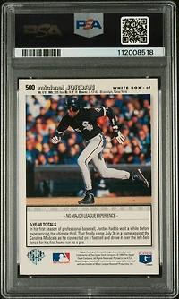 1995 Collector's Choice 500 Michael Jordan Gold Signature PSA 9