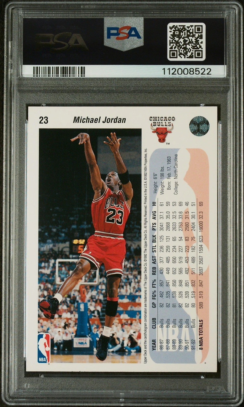1992 Upper Deck 23 Michael Jordan PSA