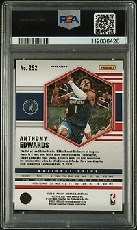 2020 Panini Mosaic Anthony Edwards Mosaic PSA