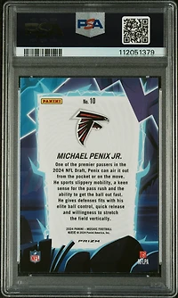 2024 Panini Mosaic Storm 10 Michael Penix Jr. PSA 10