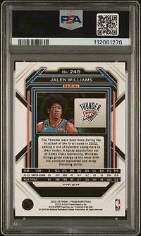 2022 Panini Prizm 246 Jalen Williams Ice PSA