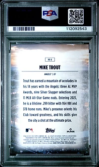 2025 Topps Home Field Advantage Ha6 Mike Trout PSA 9