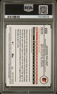 2024 Topps Update Us50 Jackson Holliday Gold PSA 9