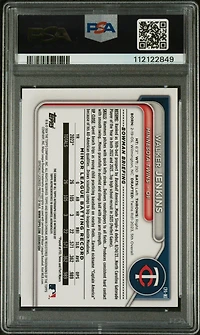 2024 Bowman Chrome Prospect Autographs Cpawj Walker Jenkins PSA 9