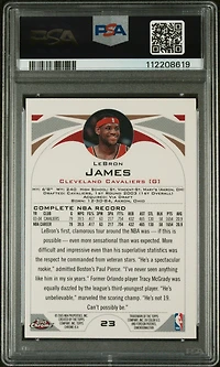 2004 Topps Chrome 23 Lebron James PSA