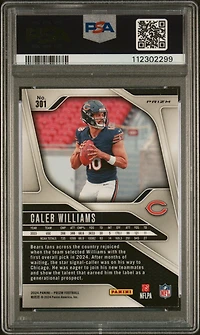 2024 Panini Prizm 301 Caleb Williams Disco Prizm PSA 9