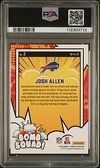 2024 Panini Donruss Bomb Squad 2 Josh Allen PSA 9
