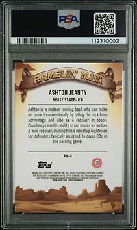 2024 Bowman University Chrome Ramblin' Man Rm8 Ashton Jeanty PSA 10