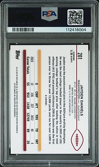 2024 Topps Chrome 201 Jayden Daniels X-fractor PSA 9