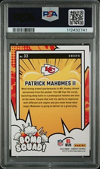 2024 Panini Donruss Bomb Squad 33 Patrick Mahomes Ii PSA 10