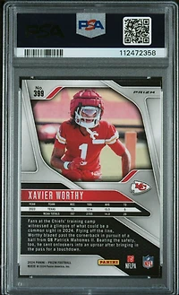 2024 Panini Prizm 399 Xavier Worthy Silver Prizm PSA 10