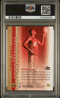 2003 Upper Deck Lebron James Phenomenal Beginnings 1 Lebron James Gold PSA 10