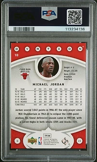 2006 Upper Deck Ovation 10 Michael Jordan PSA 10