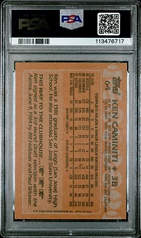 1988 Topps 64 Ken Caminiti PSA 9