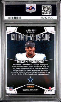 2024 Panini Mosaic Micro Mosaic Mmmps Micah Parsons PSA 9
