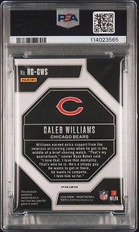 2024 Panini Prizm Rookie Gear Rgcws Caleb Williams Neon Green Pulsar PSA 10