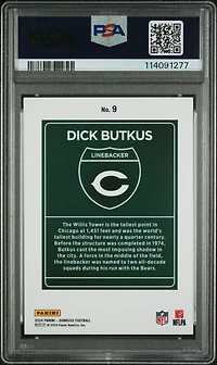 2024 Panini Donruss Downtown! 9 Dick Butkus PSA