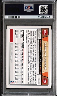 2008 Topps 23 Lebron James PSA 9