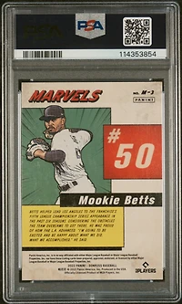 2022 Panini Donruss Marvels M3 Mookie Betts Diamond PSA 10