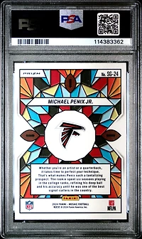 2024 Panini Mosaic Stained Glass Sg24 Michael Penix Jr. PSA 9