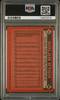 1986 Topps 100 Nolan Ryan PSA 9