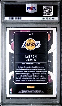 2024 Panini Donruss Zero Gravity 3 Lebron James Diamond Red PSA 9