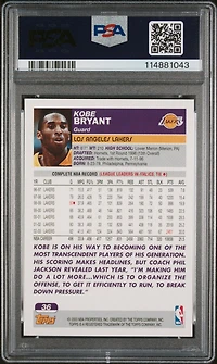 2003 Topps 36 Kobe Bryant Collection PSA 9